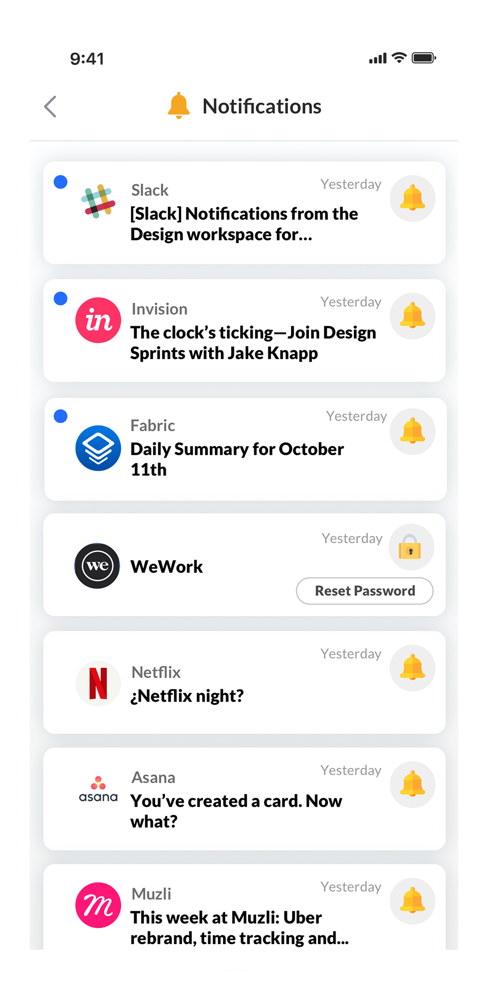 june.ai notifications feed